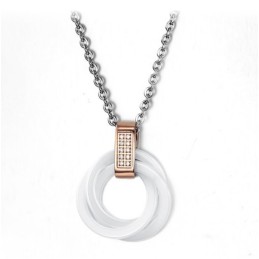 Collier En Céramique Tungstène De Qualité Fiable Avec Strass