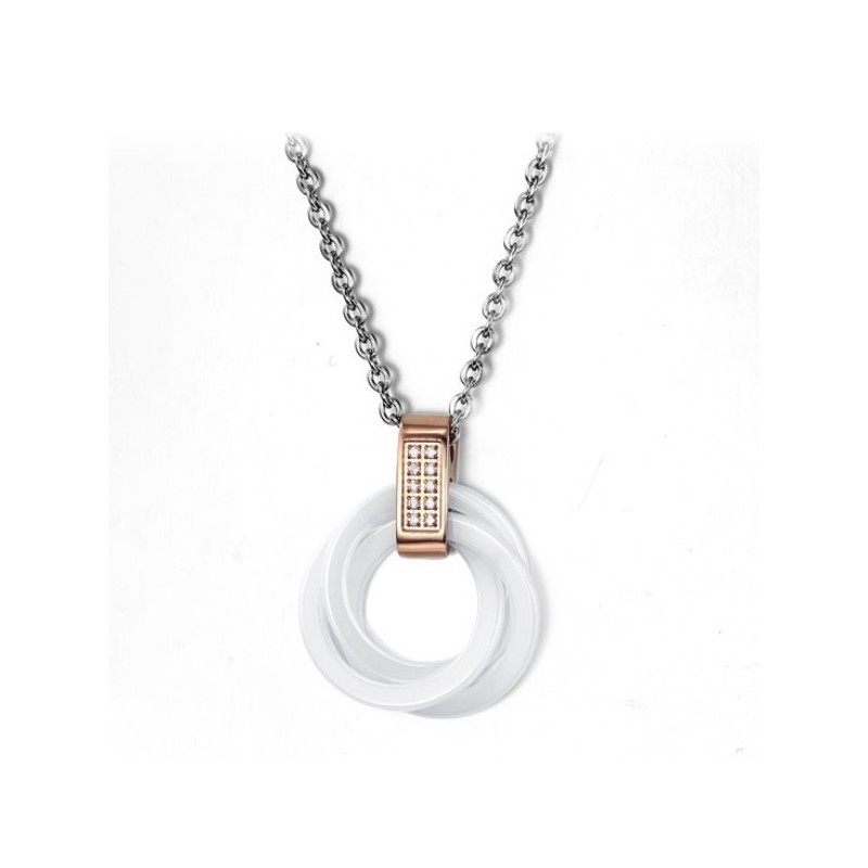 Collier En Céramique Tungstène De Qualité Fiable Avec Strass Collier En Céramique Tungstène De Qualité Fiable Avec Strass