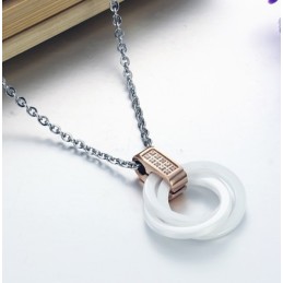 Collier En Céramique Tungstène De Qualité Fiable Avec Strass