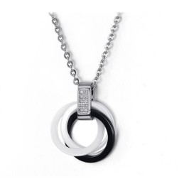 Bien Connu Pour Son Collier En Céramique Tungstène Noir Et Blanc De Haute Qualité