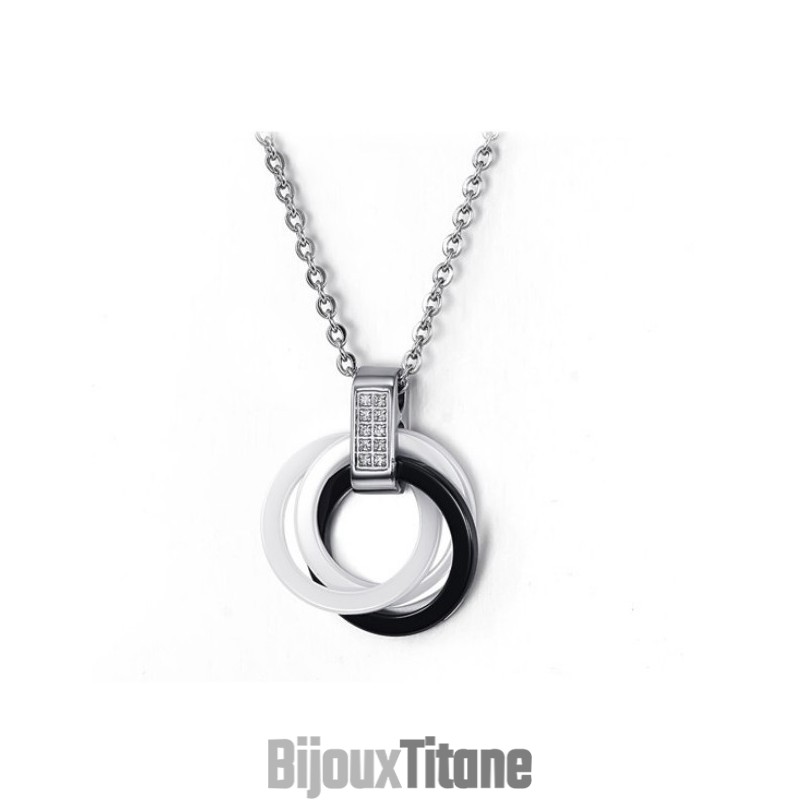 Bien Connu Pour Son Collier En Céramique Tungstène Noir Et Blanc De Haute Qualité Bien Connu Pour Son Collier En Céramique Tungstène Noir Et Blanc De Haute Qualité
