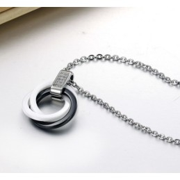 Bien Connu Pour Son Collier En Céramique Tungstène Noir Et Blanc De Haute Qualité