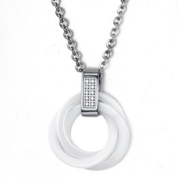 Collier En Céramique De Tungstène Blanc, Qualité Et Quantité Garanties