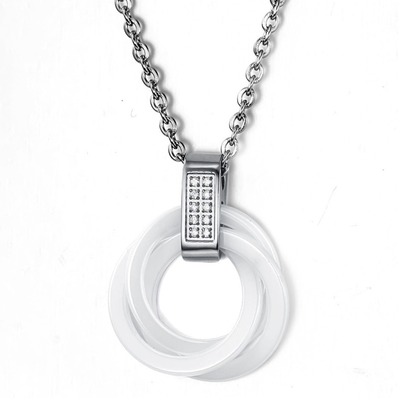 Collier En Céramique De Tungstène Blanc, Qualité Et Quantité Garanties Collier En Céramique De Tungstène Blanc, Qualité Et Quantité Garanties