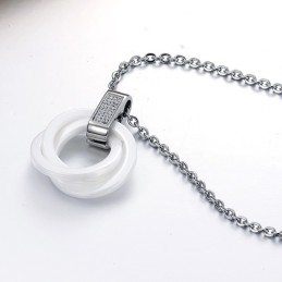 Collier En Céramique De Tungstène Blanc, Qualité Et Quantité Garanties