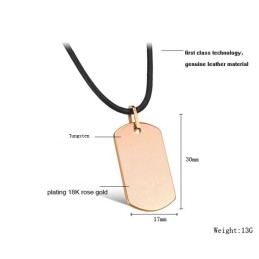 Collier En Céramique Tungstène De Forme Carrée Pour Femme, Complet Avec Spécifications
