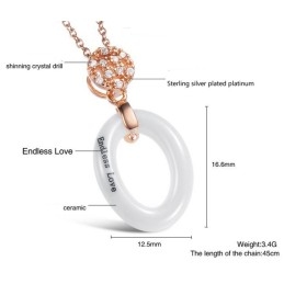 Collier En Céramique Tungstène Pour Femme, Grande Variété