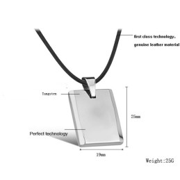 Collier En Céramique Tungstène Cubique Pour Homme De Haute Qualité