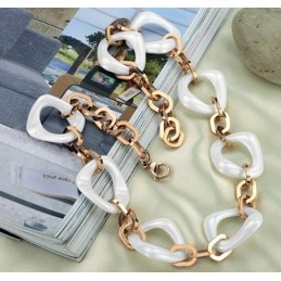 Collier En Céramique Tungstène Plaqué Or Rose, Qualité Et Quantité Garanties