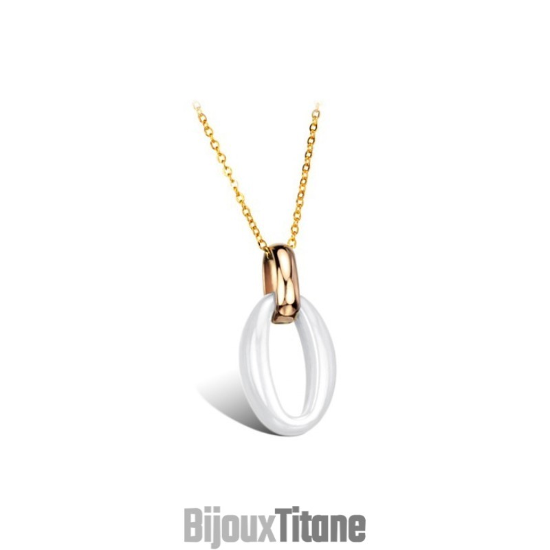 Collier En Céramique Tungstène Blanc Pour Femme, Grande Variété Collier En Céramique Tungstène Blanc Pour Femme, Grande Variété