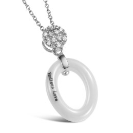 Le Collier Concis En Céramique Tungstène Pour Femme, Le Roi De La Quantité