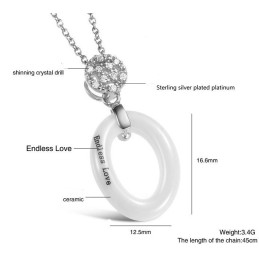 Le Collier Concis En Céramique Tungstène Pour Femme, Le Roi De La Quantité