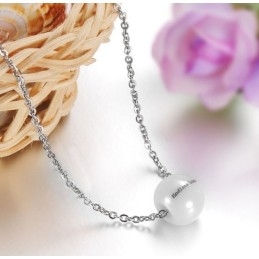 Collier En Céramique Tungstène Pour Femme, Grande Variété, Avec Perles