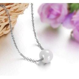 Collier En Céramique Tungstène Pour Femme, Grande Variété, Avec Perles