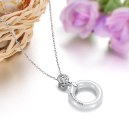 Collier Rond En Céramique Tungstène Pour Femme, Grande Variété
