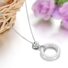 Collier Rond En Céramique Tungstène Pour Femme, Grande Variété