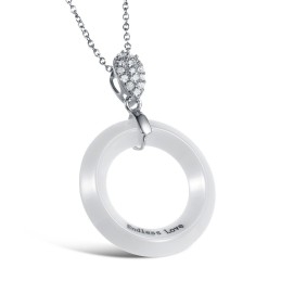 Collier En Céramique Tungstène Pour Femme De Haute Qualité