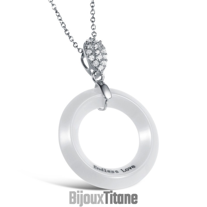 Collier En Céramique Tungstène Pour Femme De Haute Qualité Collier En Céramique Tungstène Pour Femme De Haute Qualité