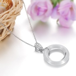 Collier En Céramique Tungstène Pour Femme De Haute Qualité