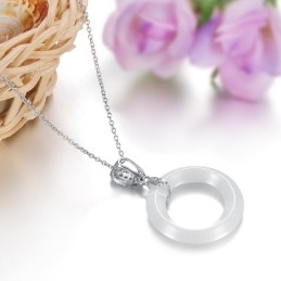 Collier En Céramique Tungstène Pour Femme De Haute Qualité