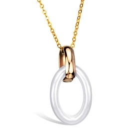 Collier En Céramique Tungstène Pour Femme De Qualité Stable