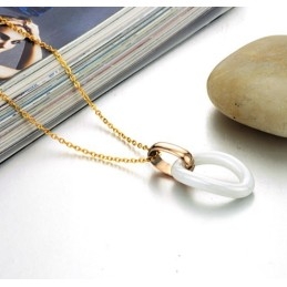 Collier En Céramique Tungstène Pour Femme De Qualité Stable
