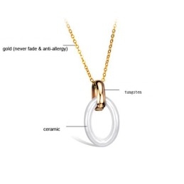 Collier En Céramique Tungstène Pour Femme De Qualité Stable