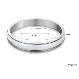Bracelet En Céramique Tungstène Blanc Pour Homme, De Réputation Fiable