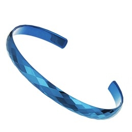 Bracelet Jonc En Céramique Tungstène Bleu À Performance Fiable