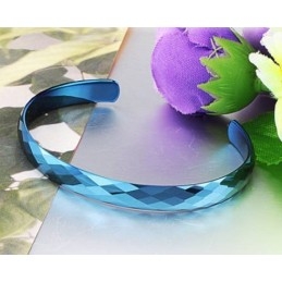 Bracelet Jonc En Céramique Tungstène Bleu À Performance Fiable