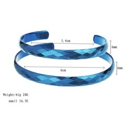 Bracelet Jonc En Céramique Tungstène Bleu À Performance Fiable