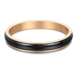 Bracelet Jonc En Céramique Tungstène Noir De Haute Qualité