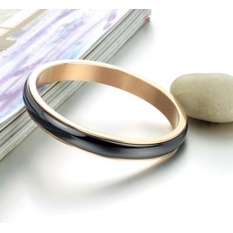 Bracelet Jonc En Céramique Tungstène Noir De Haute Qualité