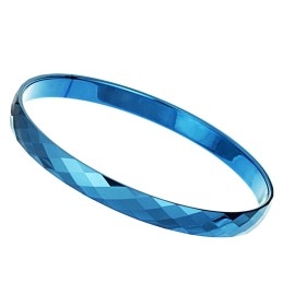 Bracelet Jonc En Céramique Tungstène Bleu, Qualité Et Quantité Garanties