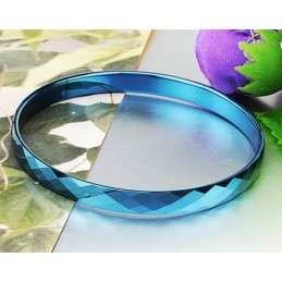 Bracelet Jonc En Céramique Tungstène Bleu, Qualité Et Quantité Garanties