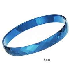 Bracelet Jonc En Céramique Tungstène Bleu, Qualité Et Quantité Garanties