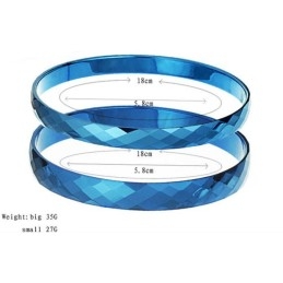 Bracelet Jonc En Céramique Tungstène Bleu, Qualité Et Quantité Garanties