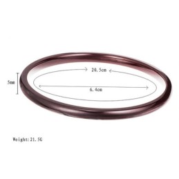 Bracelet Jonc En Céramique Tungstène Marron Pour Femme, Grande Variété