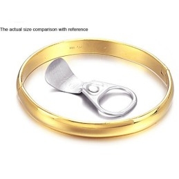 Bracelet Jonc Plaqué Or 18 Carats Pour Femme, Grande Variété