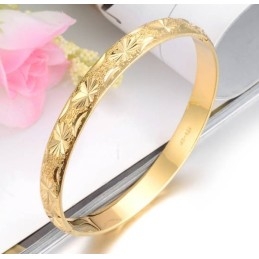 Bracelet Élégant Plaqué Or 18 Carats Pour Femme De Haute Qualité