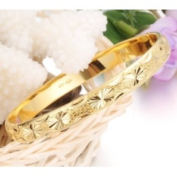 Bracelet Élégant Plaqué Or 18 Carats Pour Femme De Haute Qualité