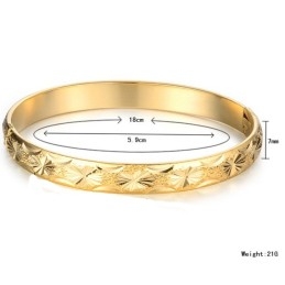 Bracelet Élégant Plaqué Or 18 Carats Pour Femme De Haute Qualité