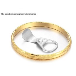 Bracelet Jonc Plaqué Or 18 Carats Pour Homme, Durable Et Résistant
