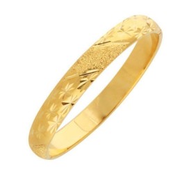 Bracelet Jonc Plaqué Or 18 Carats Pour Femme De Renommée Mondiale