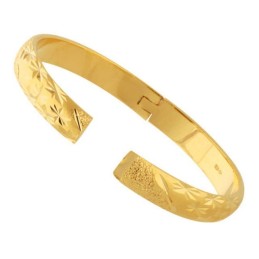 Bracelet Jonc Plaqué Or 18 Carats Pour Femme De Renommée Mondiale