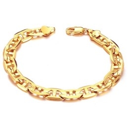 Bracelet Plaqué Or 18 Carats Avec Inscription « G » Pour Homme