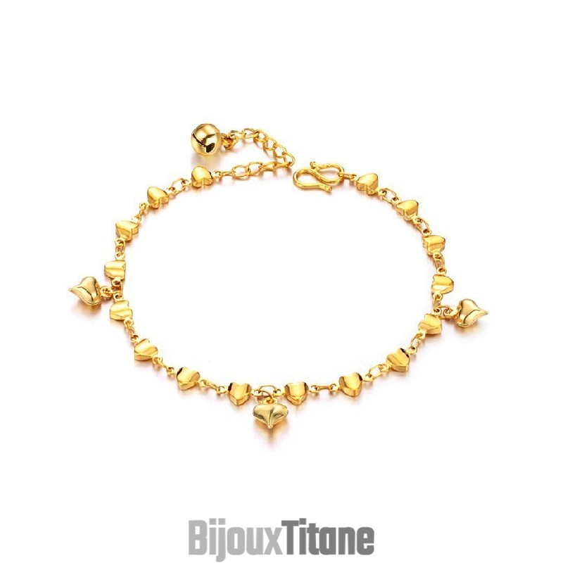 Bracelet Plaqué Or 18 Carats Pour Femme, De Qualité Stable Bracelet Plaqué Or 18 Carats Pour Femme, De Qualité Stable