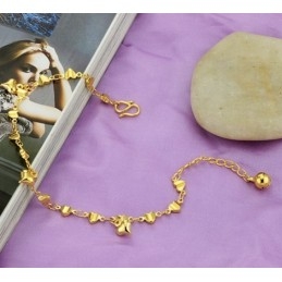Bracelet Plaqué Or 18 Carats Pour Femme, De Qualité Stable