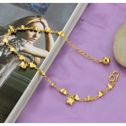 Bracelet Plaqué Or 18 Carats Pour Femme, De Qualité Stable