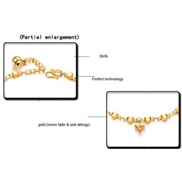 Bracelet Plaqué Or 18 Carats Pour Femme, De Qualité Stable